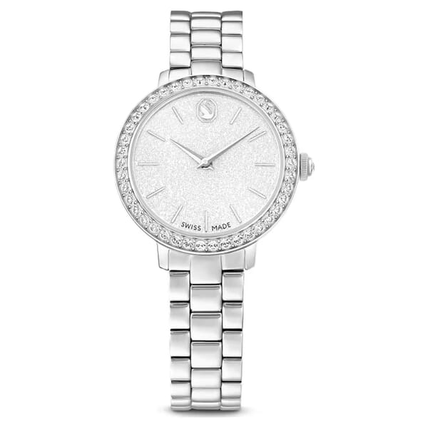 Swarovski klokke Matrix 3-link watch Swiss Made, Metal bracelet, Silver tone, Stainless steel - 5706182